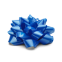 blue gift bow