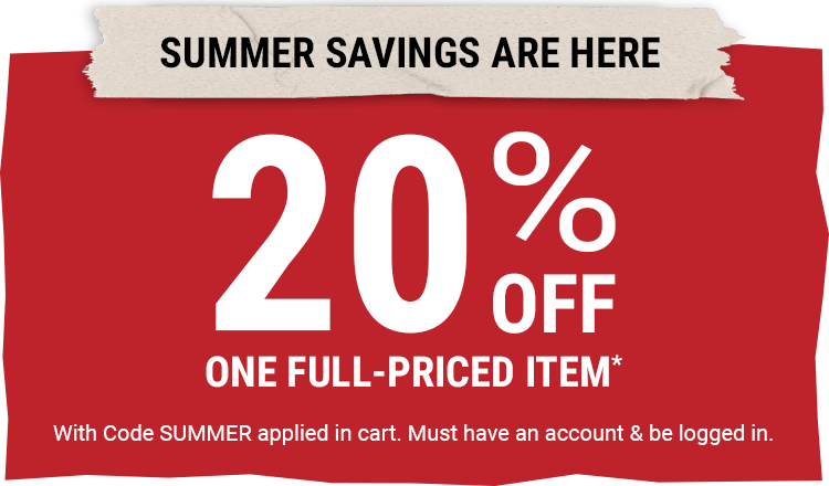 summer savings are here: 20% off one full price item