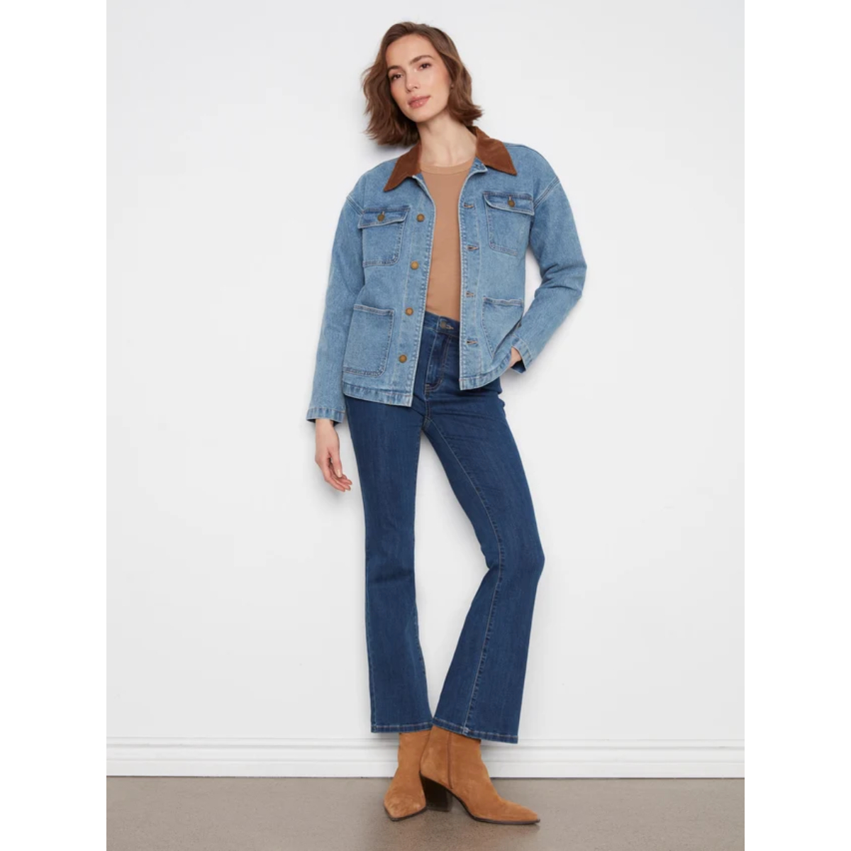 Charlie B Denim Barn Jacket Womens | Christy Sports