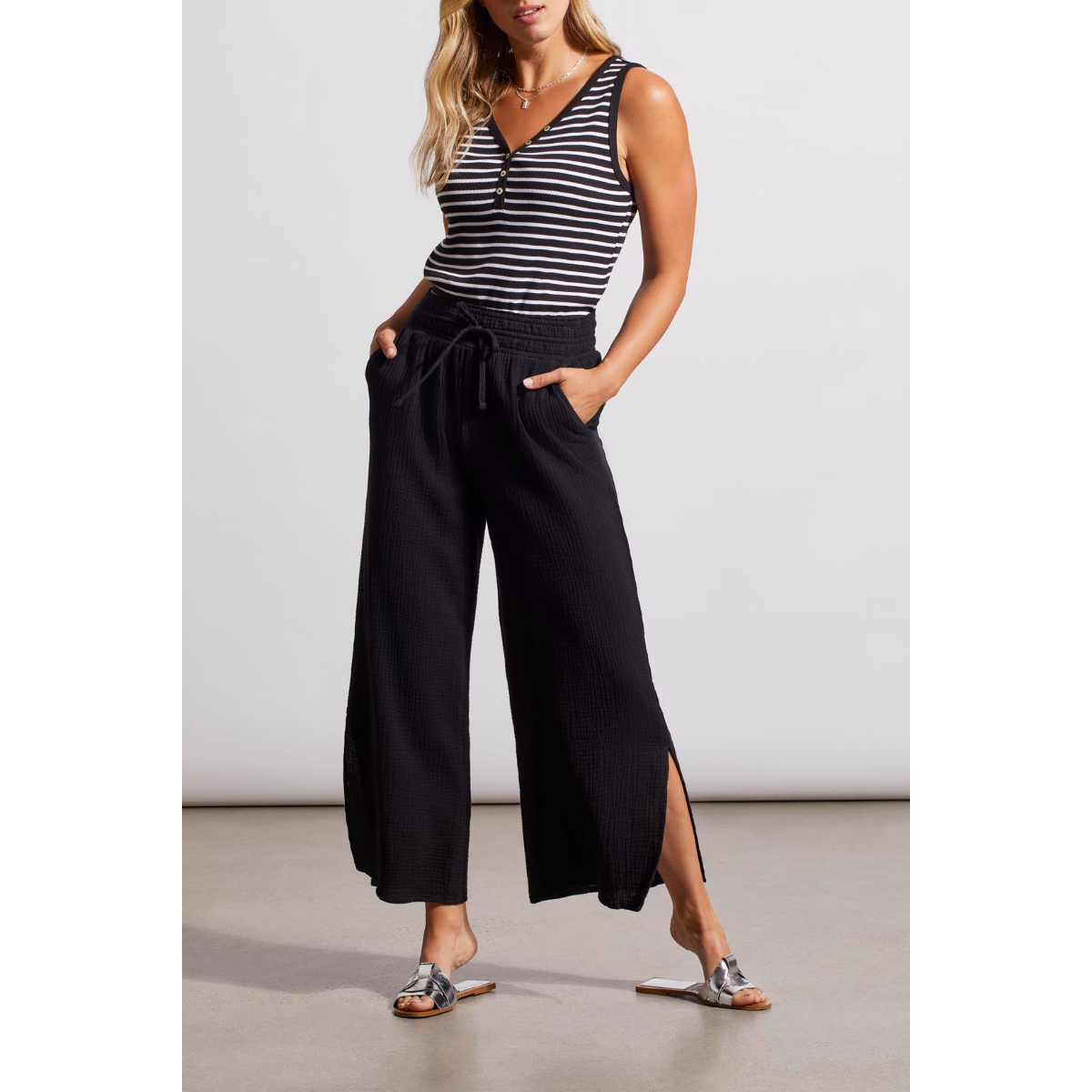 Tribal Wear 2 Way Wide Leg Pants With Slits Womens | Christy