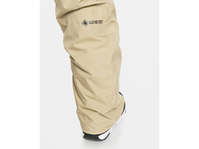 QUIKSILVER　GORE-TEX ベージュ ビブパンツ QUIKSILVER クイックシルバー ユニセックス スノーボード ウェア