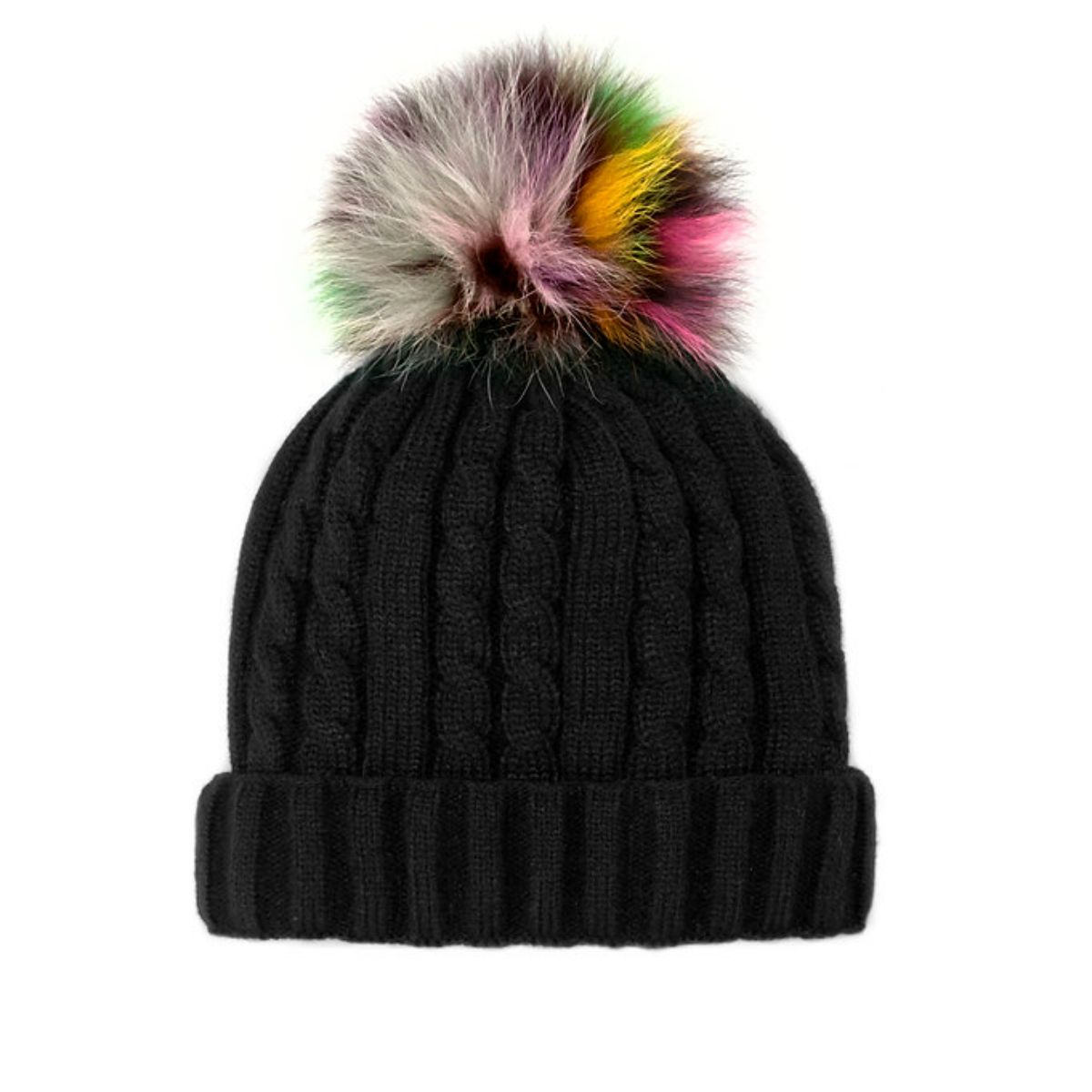 lipsy cable knit pom hat