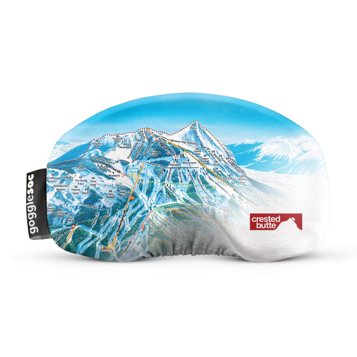 GoggleSoc Crested Butte Map Soc Christy Sports