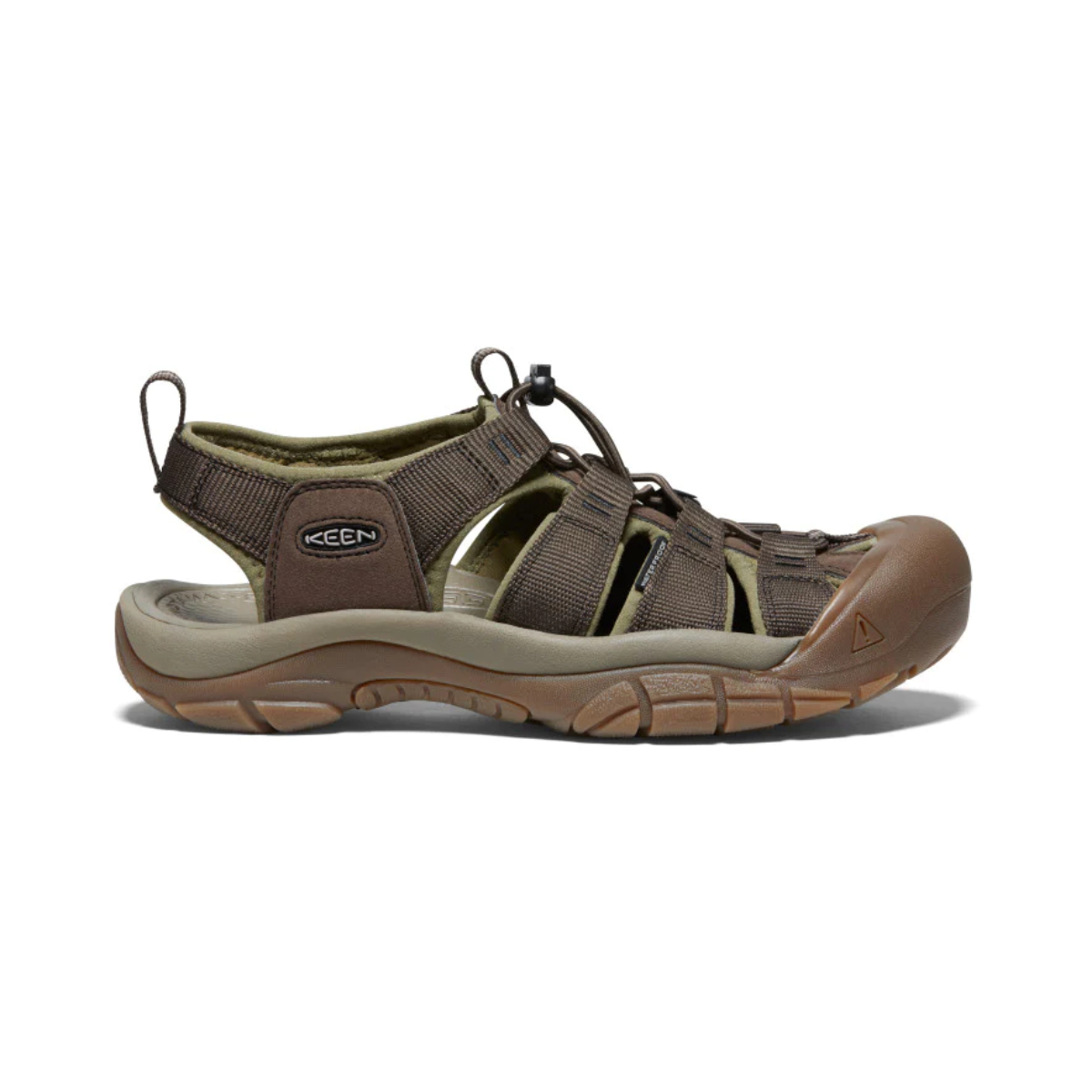KEEN Men\'s Newport H2 Closed Toe Sandals, Dark Olive/Antique Bronze, Sz 11 KEEN Mens Sz 11 Newport H2 Waterproof Hiking Sandals Closed  main image 2
