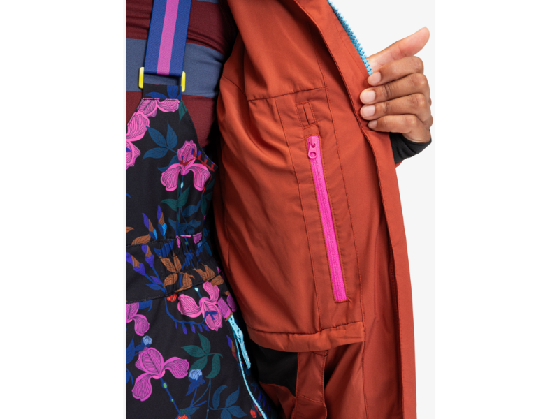 Roxy ROWLEY X ROXY Block Puffer Technical Snow Jacket Womens Roxy ROWLEY X ROXY Block Puffer Technical Snow Jacket Womens