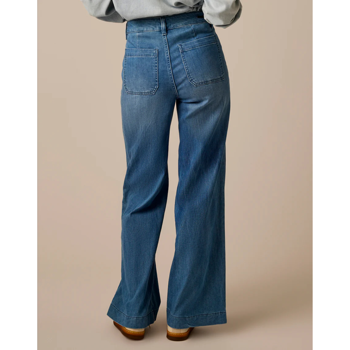 Carve Designs Farrah Lightweight Denim Wide Leg Pants Womens